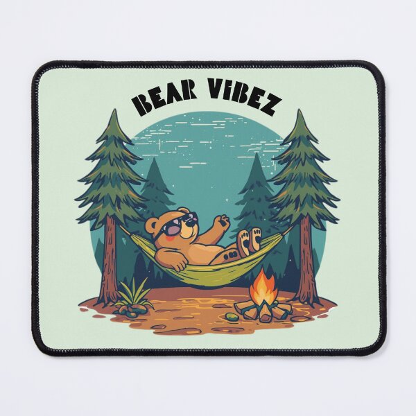 Item preview, Bear Camping Vibez designed and sold by MascotaPrints.
