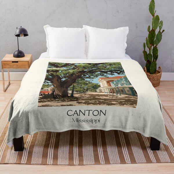 Item preview, Canton Mississippi Town Square | Historic Building Art Print designed and sold by TuncGK.