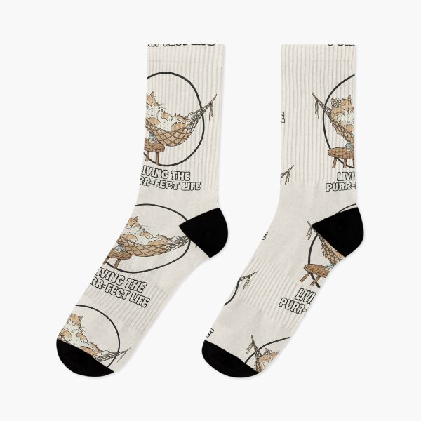 Item preview, Living The Purr-fect Life Cat Hamaca Relax Art designed and sold by HoopeStylee.