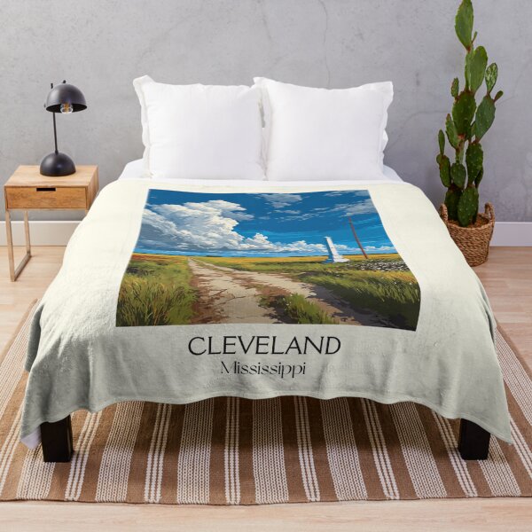 Item preview, Cleveland Mississippi Delta | Rural Landscape Art Print designed and sold by TuncGK.
