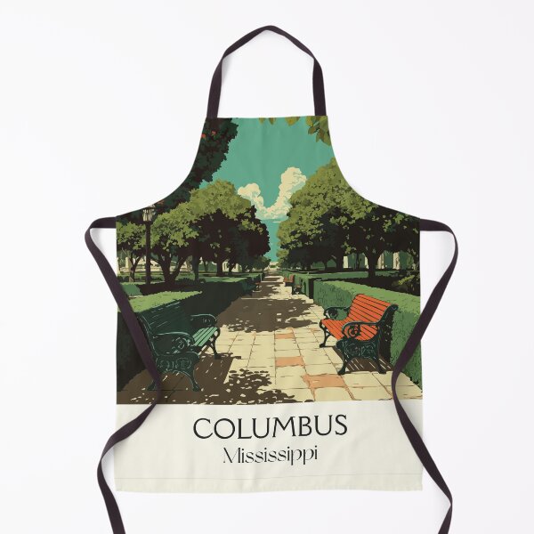 Item preview, Columbus Mississippi Park | Sunny Day Stroll Art Print designed and sold by TuncGK.