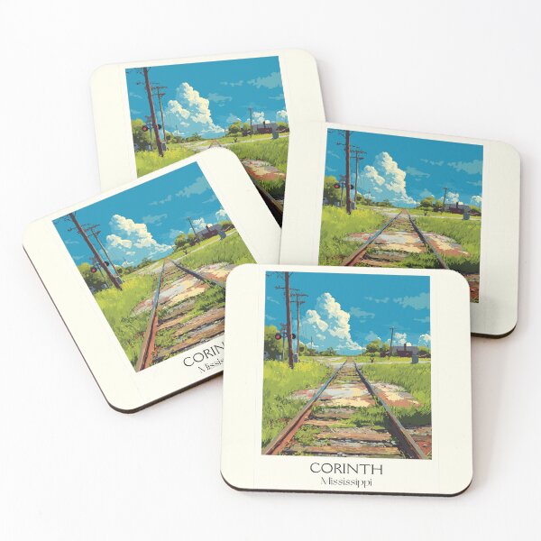 Item preview, Corinth Mississippi Railroad | Historic Crossroads Art Print designed and sold by TuncGK.