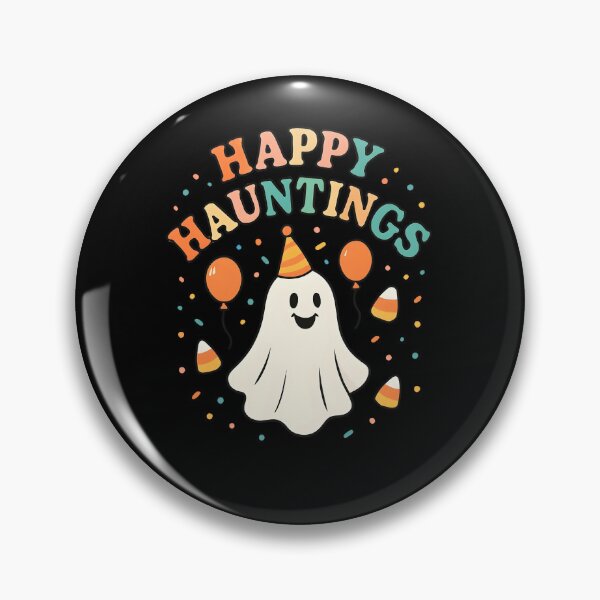 Item preview, Happy Hauntings Cute Ghost Retro Halloween Party Design designed and sold by Dantin.