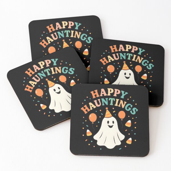 Item preview, Happy Hauntings Cute Ghost Retro Halloween Party Design designed and sold by Dantin.
