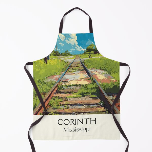 Item preview, Corinth Mississippi Railroad | Historic Crossroads Art Print designed and sold by TuncGK.