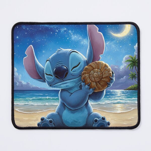 Item preview, Stitch listening to a conch shell designed and sold by cloud lee.