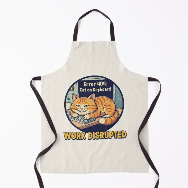 Item preview, Error 404 Cat on Keyboard Funny Programmer Meme designed and sold by HoopeStylee.