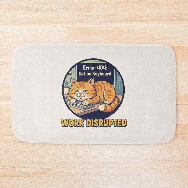 Item preview, Error 404 Cat on Keyboard Funny Programmer Meme designed and sold by HoopeStylee.