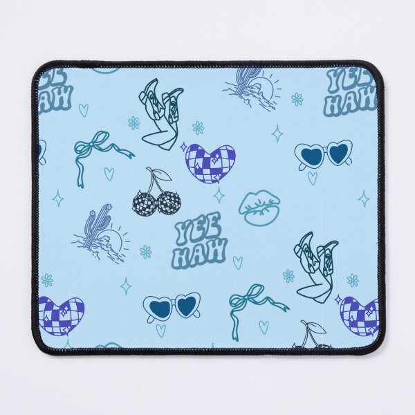 Item preview, Blue Western Cowboy Print | Rustic Rodeo Country Style Pattern designed and sold by Luckidesigns.