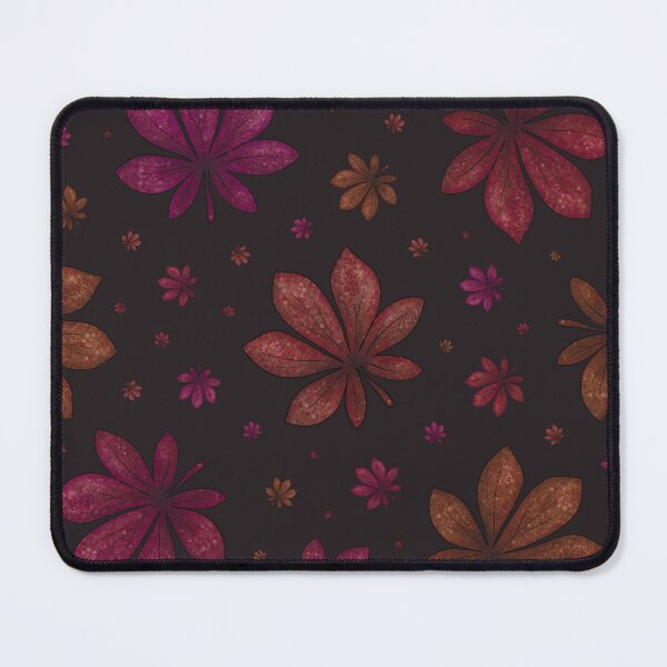 Item preview, Pattern of colorful autumn leaves on a dark background designed and sold by Cherevan.