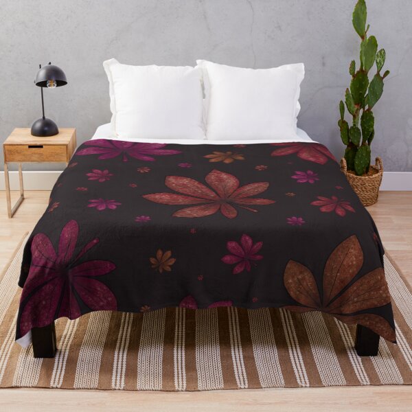 Item preview, Pattern of colorful autumn leaves on a dark background designed and sold by Cherevan.