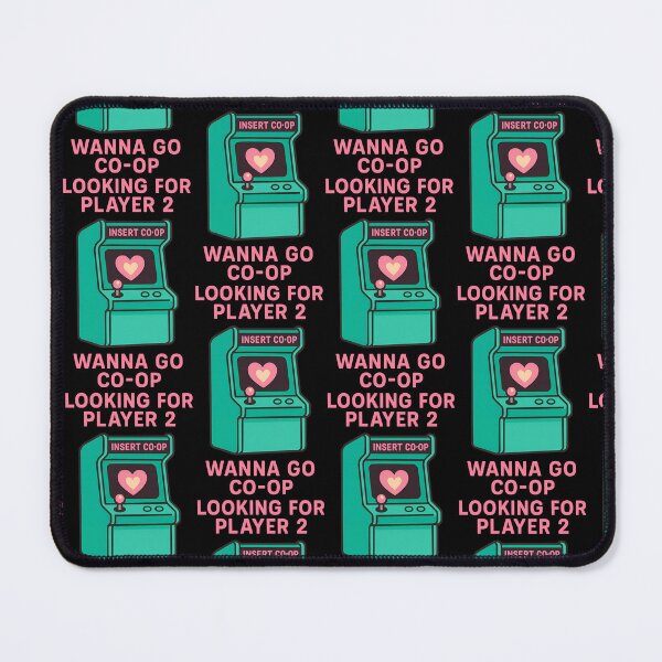 Item preview, Looking for Player 2 Wanna Go Co-op Retro Arcade Love Design designed and sold by TeeTimeTreasure.