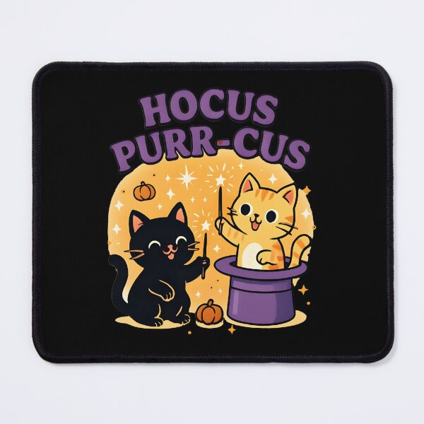 Item preview, Hocus Purr-cus Funny Cat Halloween Pun Design designed and sold by Dantin.