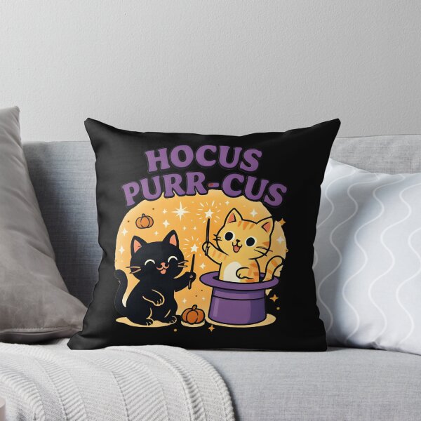 Item preview, Hocus Purr-cus Funny Cat Halloween Pun Design designed and sold by Dantin.