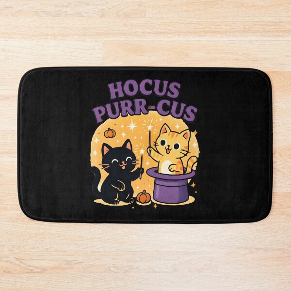 Item preview, Hocus Purr-cus Funny Cat Halloween Pun Design designed and sold by Dantin.