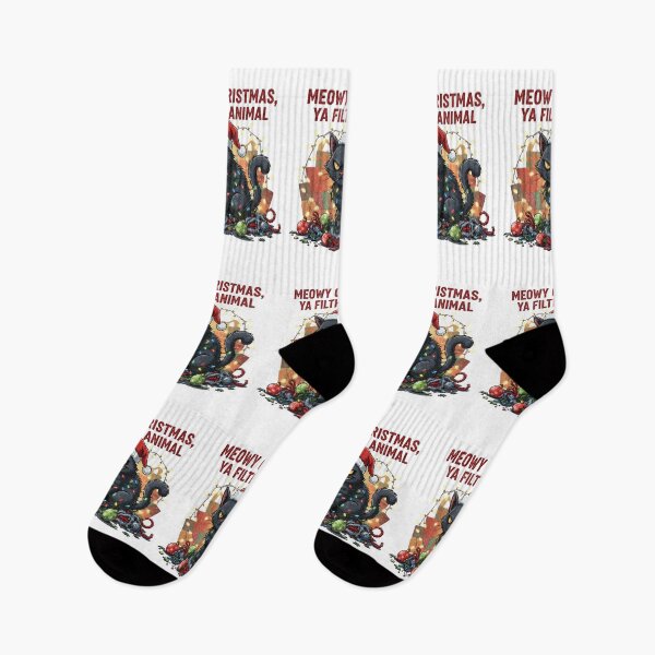 Artikelvorschau, Miauende Weihnachten, du dreckiges Tier! - Lustige Weihnachtskatze entworfen und verkauft von justyna-s28.