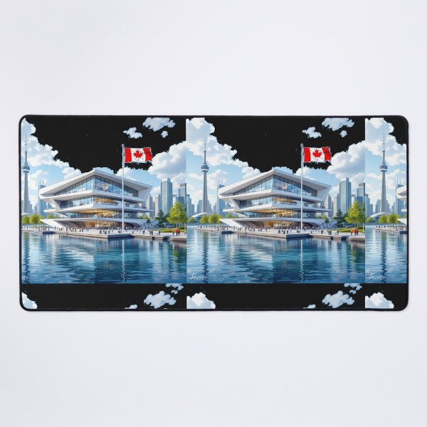 Item preview,  Ontario Place Toronto – Front View 3D Sketch with Canadian Spirit, designed and sold by PaintMeWorld.