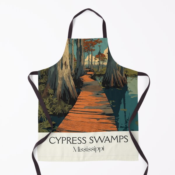 Item preview, Mississippi Cypress Swamp | Southern Wetlands Boardwalk Art designed and sold by TuncGK.