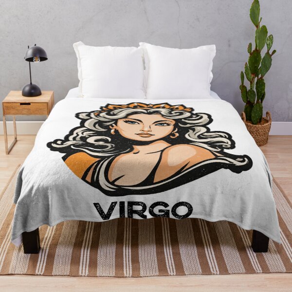 Item preview, Celestial Elegance: Virgo Goddess in Retro Zodiac Style designed and sold by ForeverPrintsOK.