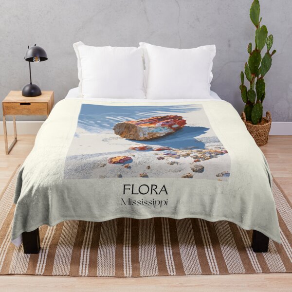 Item preview, Flora Mississippi Fossil | Petrified Wood on Sand Art Print designed and sold by TuncGK.