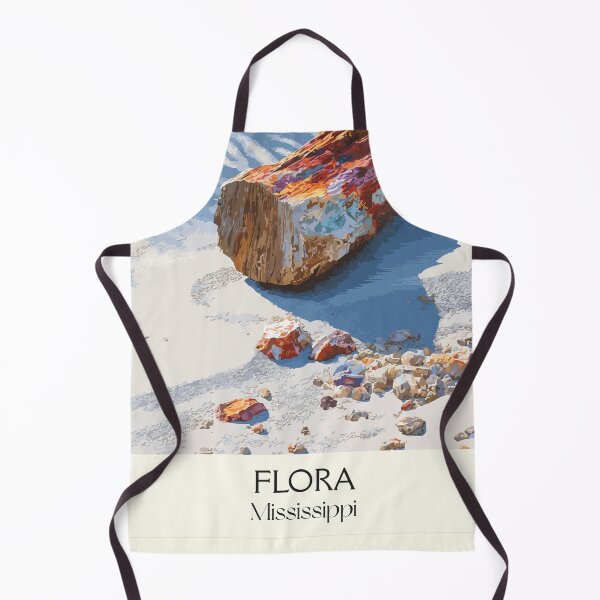 Item preview, Flora Mississippi Fossil | Petrified Wood on Sand Art Print designed and sold by TuncGK.