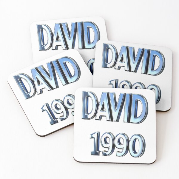 Item preview, David 1990 — Chrome 3D Name Design designed and sold by AlexLineArt.