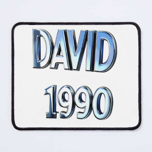 Item preview, David 1990 — Chrome 3D Name Design designed and sold by AlexLineArt.