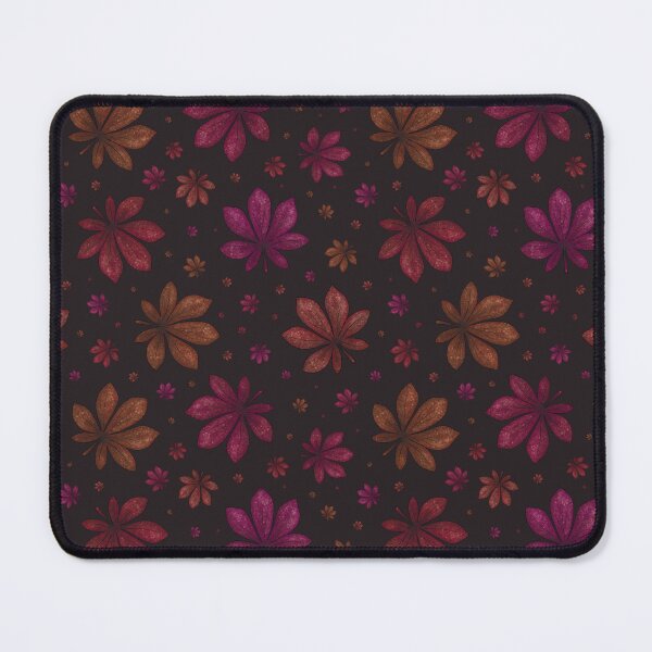 Item preview, Pattern of colorful autumn leaves on a dark background designed and sold by Cherevan.