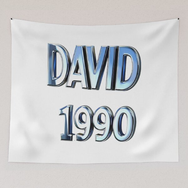 Item preview, David 1990 — Chrome 3D Name Design designed and sold by AlexLineArt.
