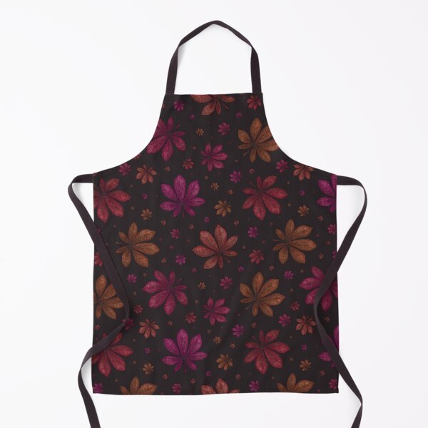 Item preview, Pattern of colorful autumn leaves on a dark background designed and sold by Cherevan.