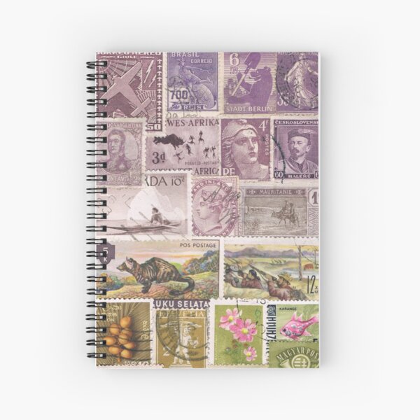 Heather Hills - Postage Stamp Landscape Spiral Notebook