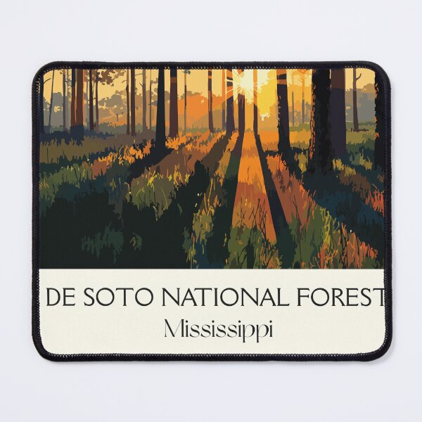 Item preview, De Soto National Forest | Mississippi Pine Woods Sunrise Art designed and sold by TuncGK.