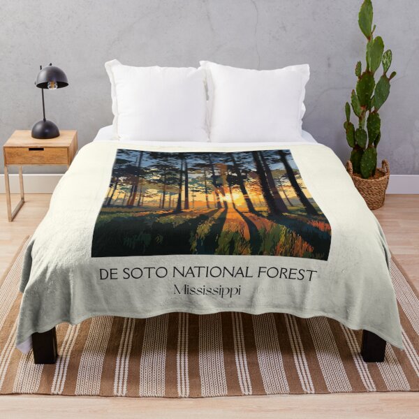 Item preview, De Soto National Forest | Mississippi Pine Woods Sunrise Art designed and sold by TuncGK.