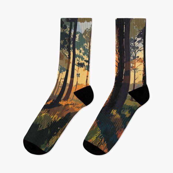 Item preview, De Soto National Forest | Mississippi Pine Woods Sunrise Art designed and sold by TuncGK.