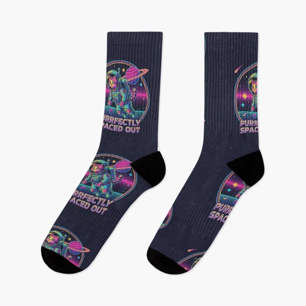Item preview, Purrfectly Spaced Out Cat Synthwave Astronaut Art designed and sold by HoopeStylee.
