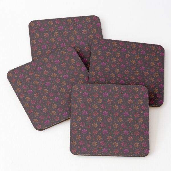 Item preview, Pattern of colorful autumn leaves on a dark background designed and sold by Cherevan.