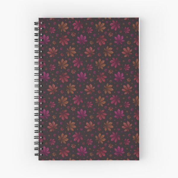 Item preview, Pattern of colorful autumn leaves on a dark background designed and sold by Cherevan.