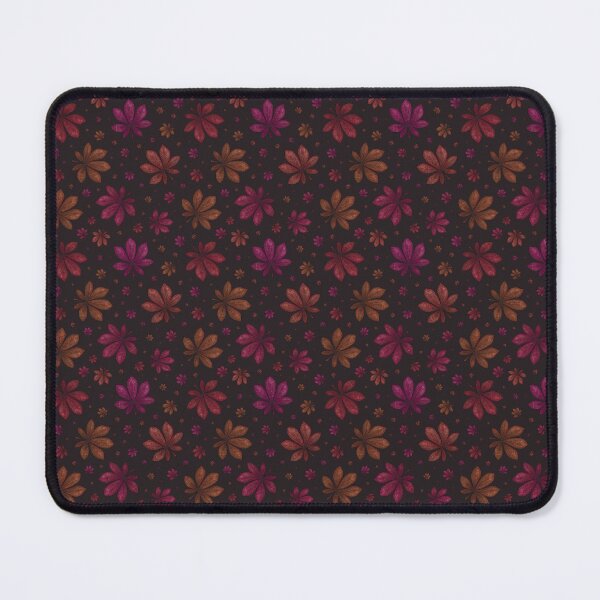 Item preview, Pattern of colorful autumn leaves on a dark background designed and sold by Cherevan.
