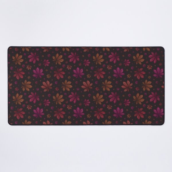 Item preview, Pattern of colorful autumn leaves on a dark background designed and sold by Cherevan.