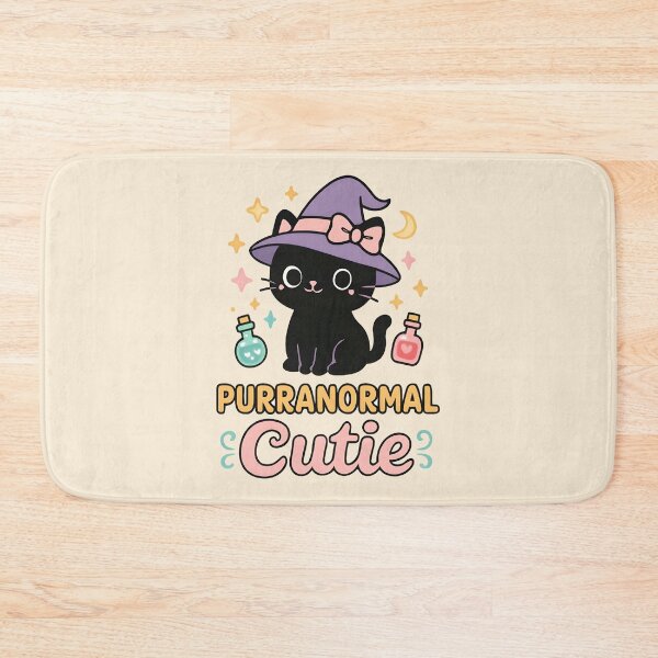 Item preview, Purranormal Cutie Cute Witch Cat Halloween Design designed and sold by Dantin.