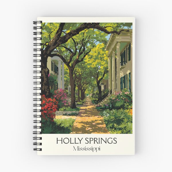 Item preview, Holly Springs Mississippi Street | Antebellum Homes Art Print designed and sold by TuncGK.