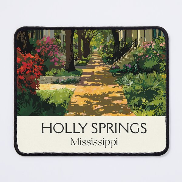 Item preview, Holly Springs Mississippi Street | Antebellum Homes Art Print designed and sold by TuncGK.