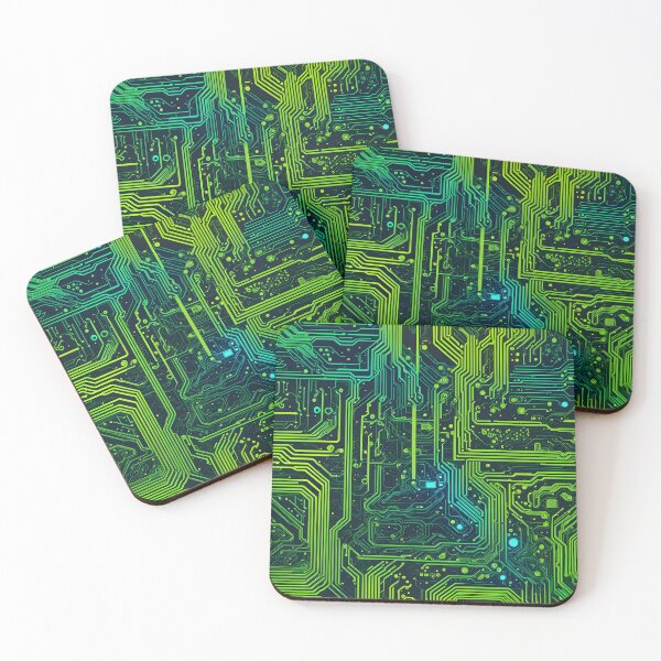 Item preview, Circuit Board Pattern green and blue designed and sold by veryarticulated.