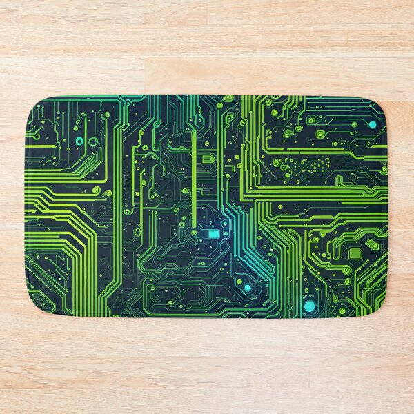 Item preview, Circuit Board Pattern green and blue designed and sold by veryarticulated.