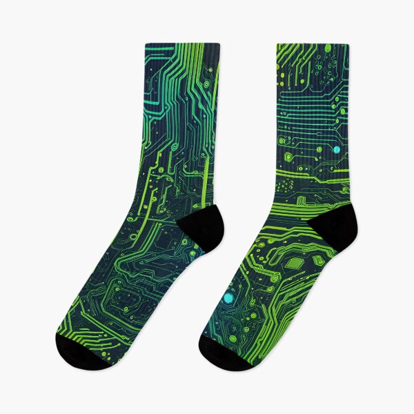 Item preview, Circuit Board Pattern green and blue designed and sold by veryarticulated.