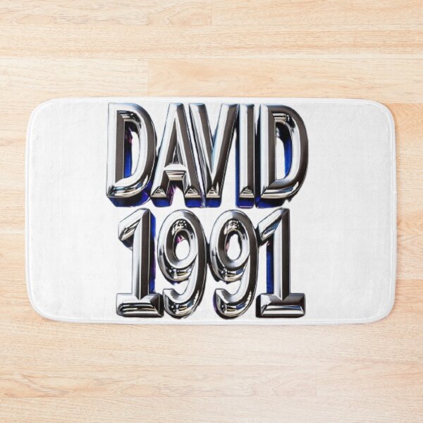 Item preview, David 1991 — Chrome 3D Name Design designed and sold by AlexLineArt.