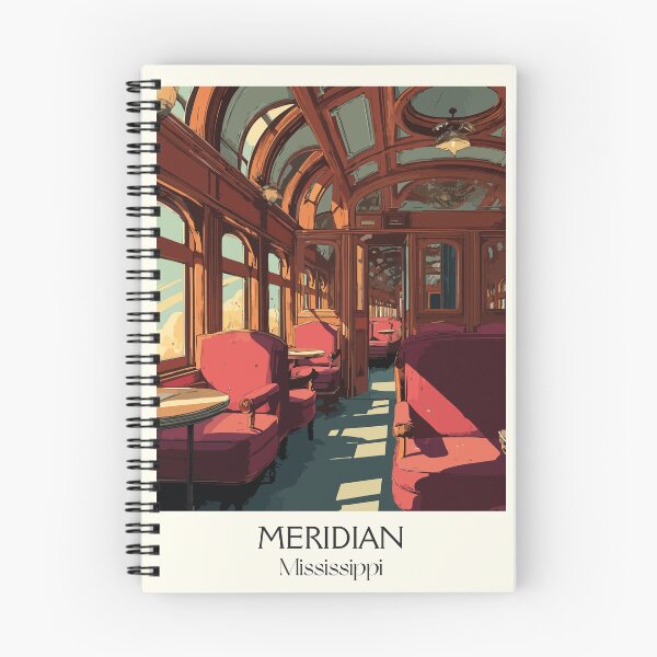 Item preview, Meridian Mississippi Railway | Vintage Train Car Art Print designed and sold by TuncGK.