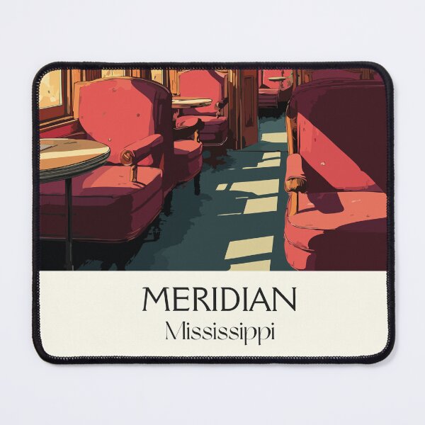 Item preview, Meridian Mississippi Railway | Vintage Train Car Art Print designed and sold by TuncGK.