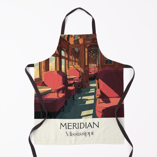 Item preview, Meridian Mississippi Railway | Vintage Train Car Art Print designed and sold by TuncGK.