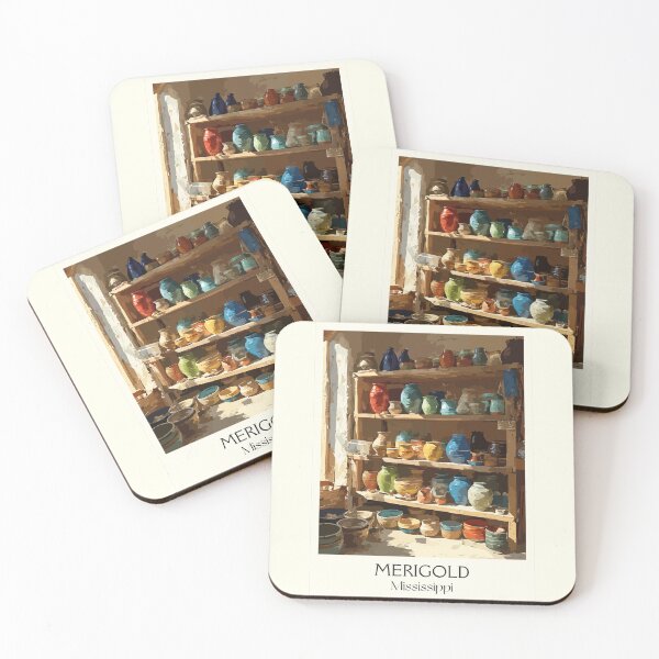 Item preview, Merigold Mississippi Pottery | Artisan Crafts Art Print designed and sold by TuncGK.